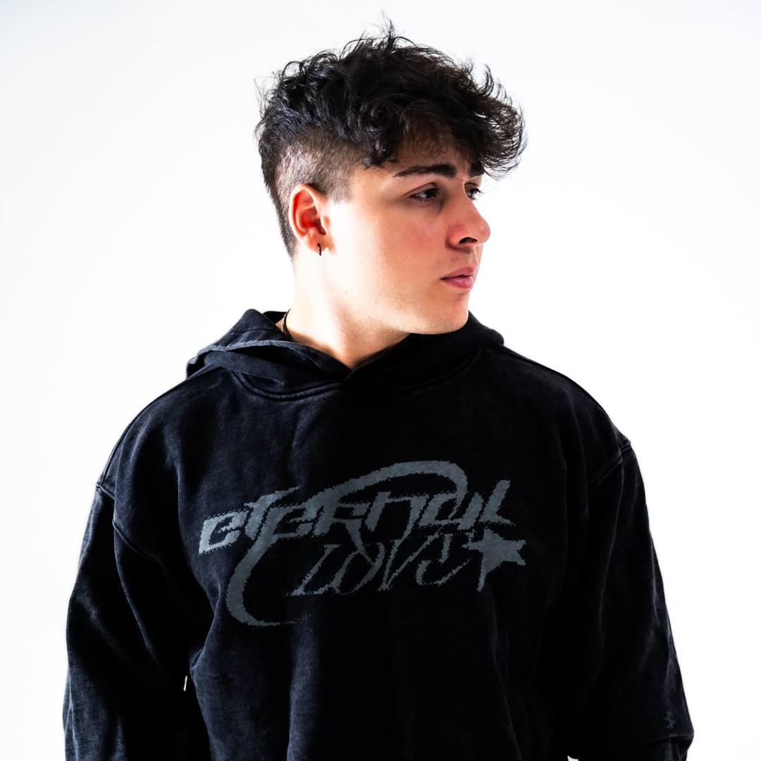 Core Hoodie - Washed Black