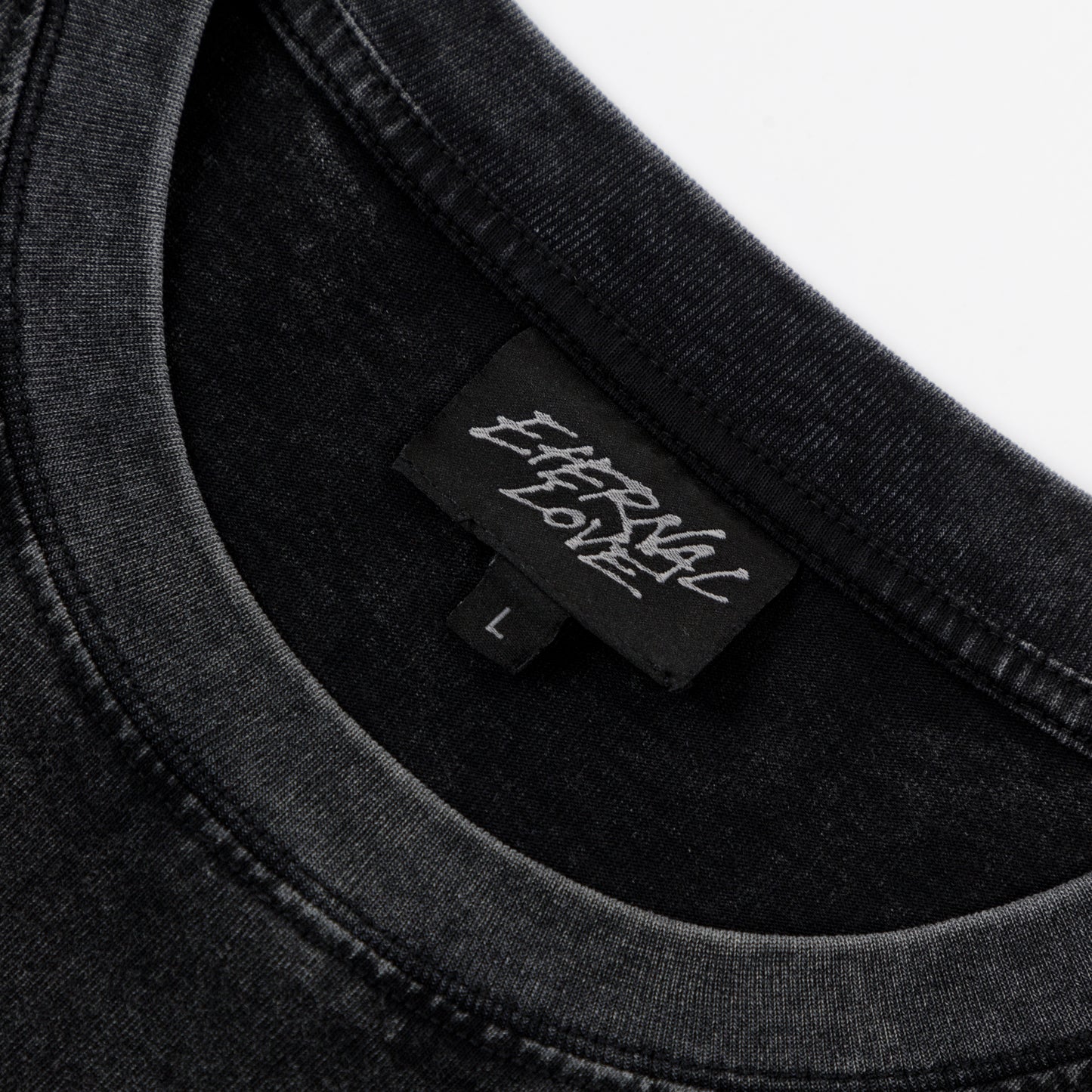 Core Rose Tee - Washed Black