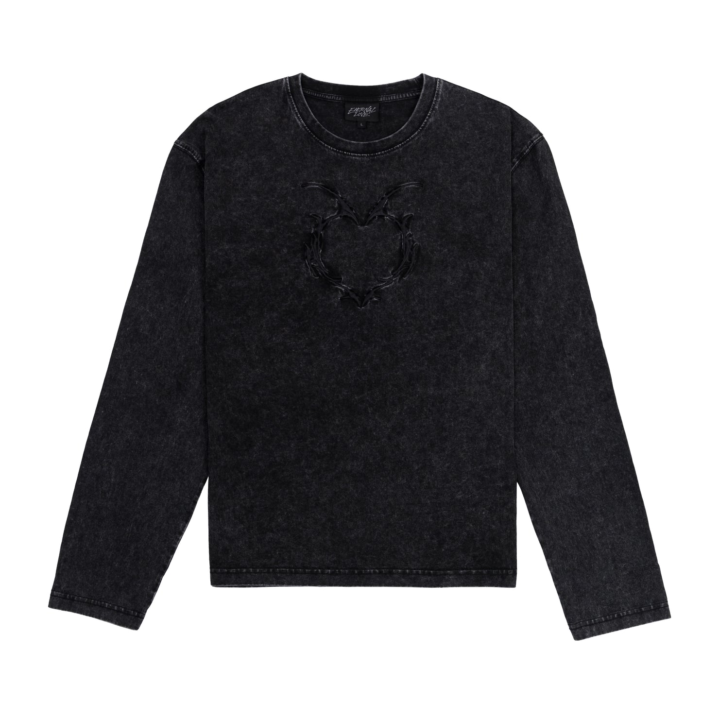 Core Sword Long Sleeve Tee - Washed Black