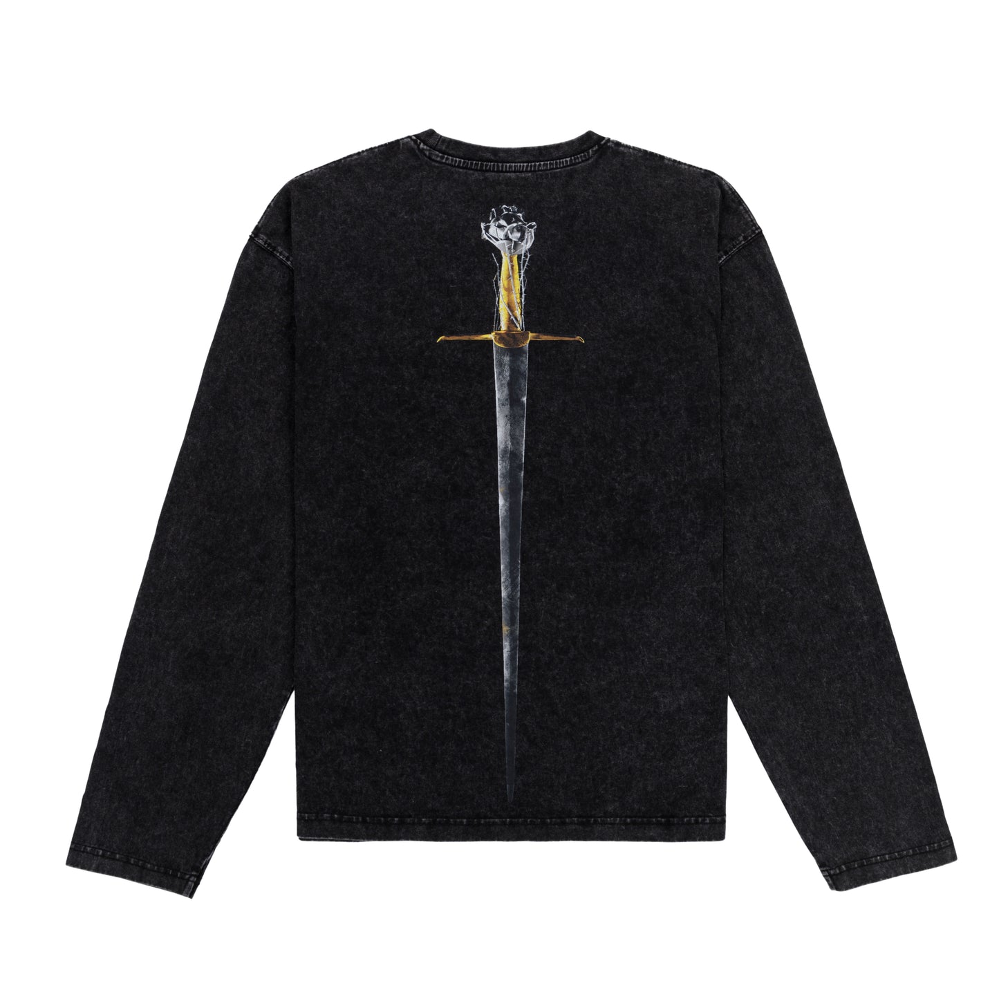 Core Sword Long Sleeve Tee - Washed Black