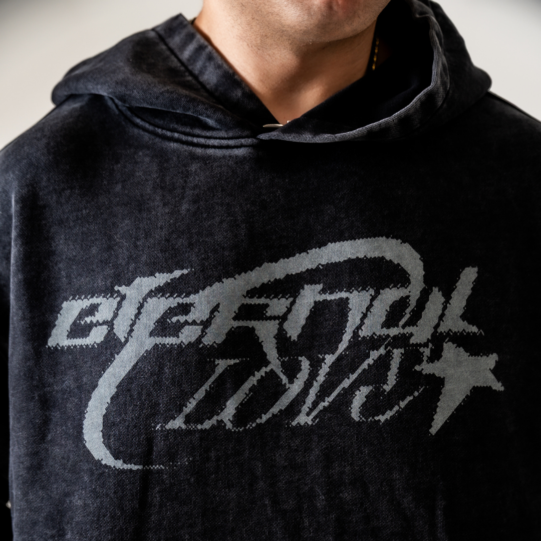 Core Hoodie - Washed Black