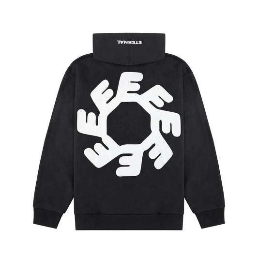 Eternal Crest Hoodie – Black